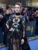 Lily Collins at the Premiere of ‘Extremely Wicked, Shockingly Evil and Vile’ in London