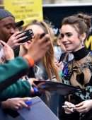 Lily Collins at the Premiere of ‘Extremely Wicked, Shockingly Evil and Vile’ in London
