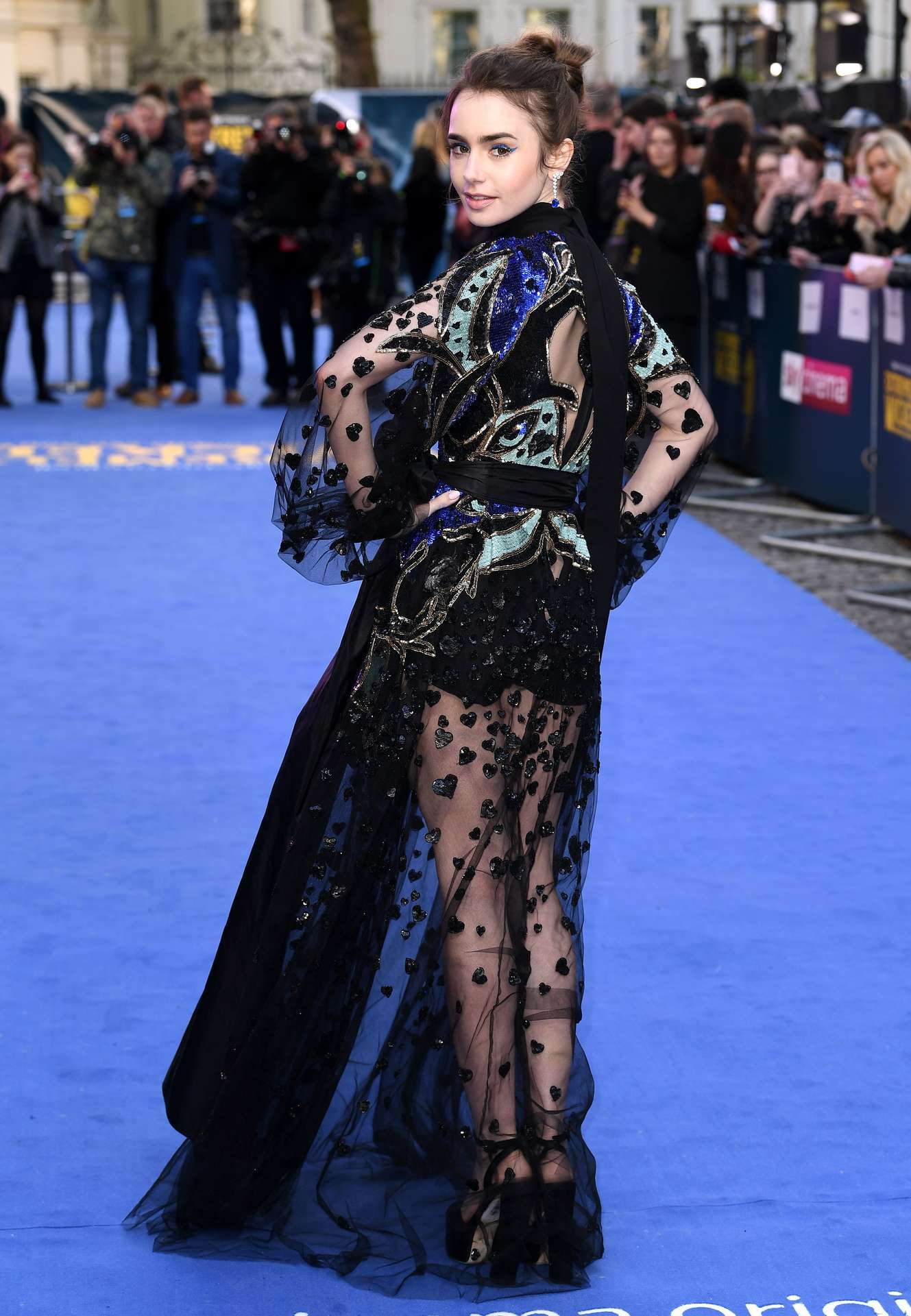 Lily Collins at the Premiere of ‘Extremely Wicked, Shockingly Evil and Vile’ in London