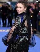 Lily Collins at the Premiere of ‘Extremely Wicked, Shockingly Evil and Vile’ in London