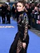 Lily Collins at the Premiere of ‘Extremely Wicked, Shockingly Evil and Vile’ in London