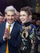 Lily Collins at the Premiere of ‘Extremely Wicked, Shockingly Evil and Vile’ in London