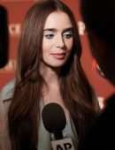 Lily Collins at the Premiere of 'Les Miserables' in NYC