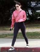 Lucy Hale Outside Joan's on Third in Studio City