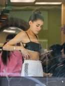 Madison Beer at a Nail Salon in Beverly Hills
