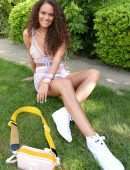 Madison Pettis at Revolve Party at Coachella Valley Music and Arts Festival in Indio