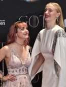Maisie Williams Grabbed Sophie Turner Butt at 'Game of Thrones' Season 8 Premiere in Belfast