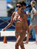Maria Hering in a Colorful Bikini in Miami Beach