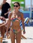 Maria Hering in a Colorful Bikini in Miami Beach