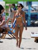 Maria Hering in a Colorful Bikini in Miami Beach