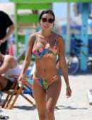 Maria Hering in a Colorful Bikini in Miami Beach