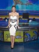 Michelle Hunziker at Photocall "Striscia la Notizia" in Milan