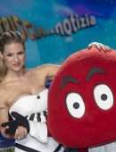 Michelle Hunziker at Photocall "Striscia la Notizia" in Milan