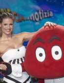 Michelle Hunziker at Photocall "Striscia la Notizia" in Milan