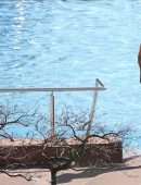 Michelle Hunziker in Bikini at Lake Garda in Gargnano