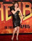 Milla Jovovich at the Screening of "Hellboy" in New York