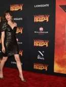 Milla Jovovich at the Screening of "Hellboy" in New York