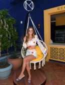 Nina Agdal at the Inaugural JEMAA at The NoMad Pool Party in Las Vegas