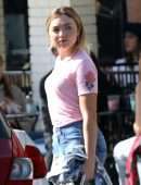 Peyton Roi List Outside Joan's on Third in Studio City