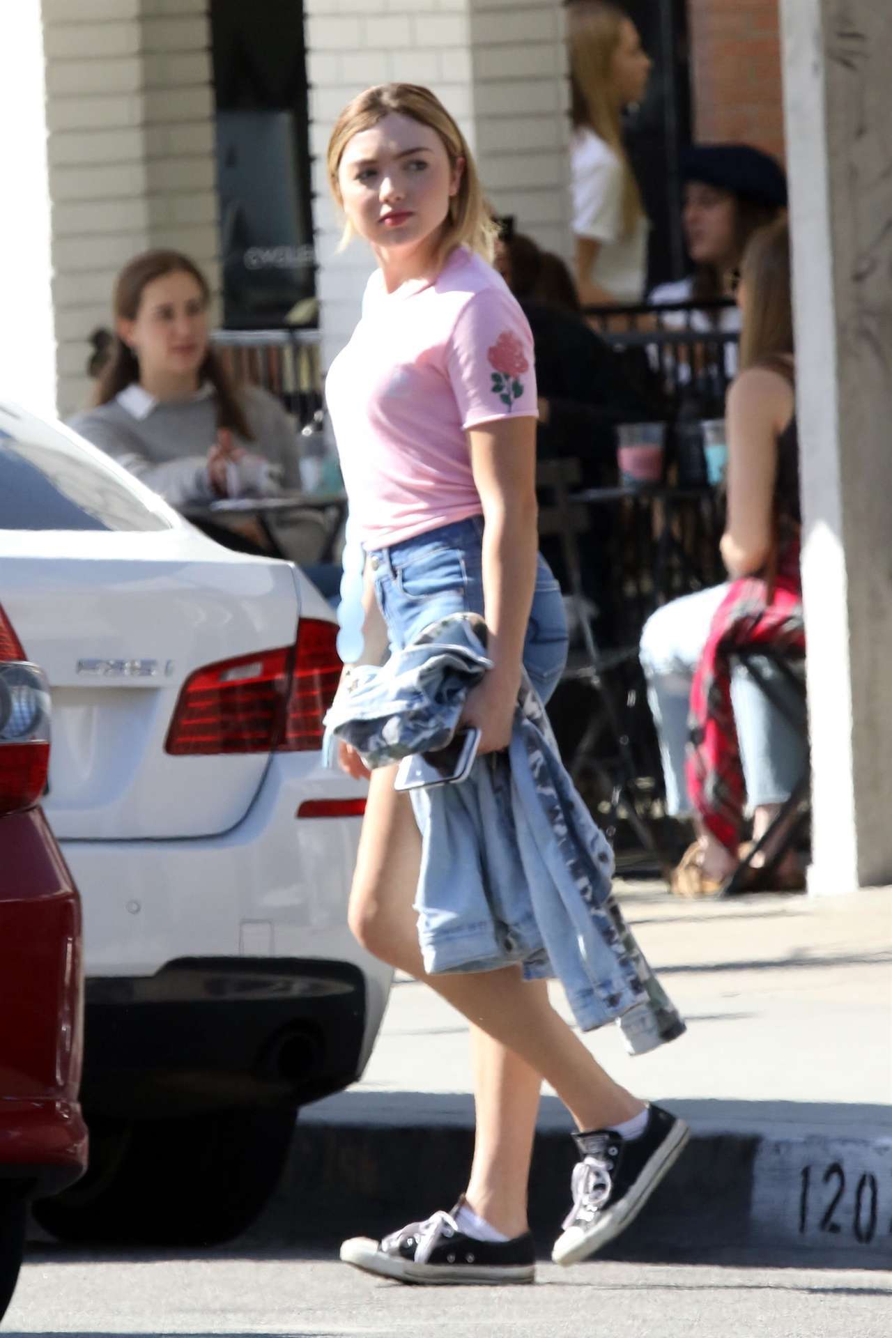 Peyton Roi List Outside Joan's on Third in Studio City