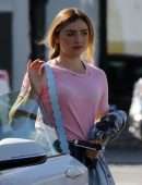 Peyton Roi List Outside Joan's on Third in Studio City