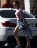 Peyton Roi List Outside Joan's on Third in Studio City