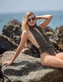 Rachel McCord for Beach Photoshoot for Voir Eyewear in Venice - May 2019