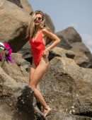 Rachel McCord for Beach Photoshoot for Voir Eyewear in Venice - May 2019