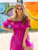 Rachel McCord for Beach Photoshoot for Voir Eyewear in Venice - May 2019
