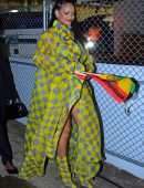 Rihanna Leggy at Buju Banton Concert in Barbados