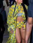Rihanna Leggy at Buju Banton Concert in Barbados