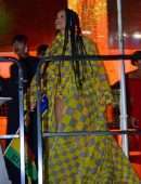 Rihanna Leggy at Buju Banton Concert in Barbados