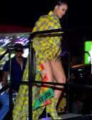 Rihanna Leggy at Buju Banton Concert in Barbados