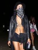 Sara Sampaio Leggy Candids at Coachella 2019 in Indio