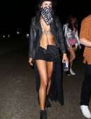 Sara Sampaio Leggy Candids at Coachella 2019 in Indio