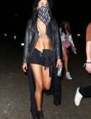 Sara Sampaio Leggy Candids at Coachella 2019 in Indio