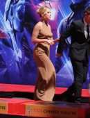Scarlett Johansson at "Avengers: Endgame" Hand And Footprint Ceremony in Hollywood