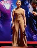 Scarlett Johansson at "Avengers: Endgame" Hand And Footprint Ceremony in Hollywood