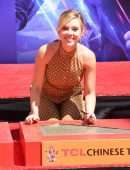 Scarlett Johansson at "Avengers: Endgame" Hand And Footprint Ceremony in Hollywood