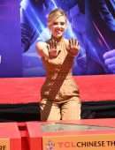 Scarlett Johansson at "Avengers: Endgame" Hand And Footprint Ceremony in Hollywood