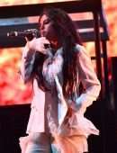 Selena Gomez Onstage at the Coachella Valley Music And Arts Festival in Indio