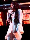 Selena Gomez Onstage at the Coachella Valley Music And Arts Festival in Indio