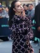 Sofia Carson Leggy, Outside Build Studio in NYC