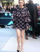 Sofia Carson Leggy, Outside Build Studio in NYC