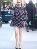 Sofia Carson Leggy, Outside Build Studio in NYC