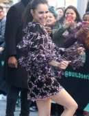 Sofia Carson Leggy, Outside Build Studio in NYC