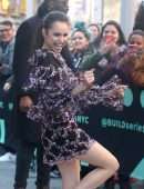 Sofia Carson Leggy, Outside Build Studio in NYC