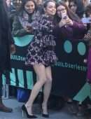 Sofia Carson Leggy, Outside Build Studio in NYC