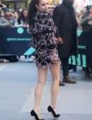 Sofia Carson Leggy, Outside Build Studio in NYC