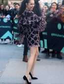 Sofia Carson Leggy, Outside Build Studio in NYC